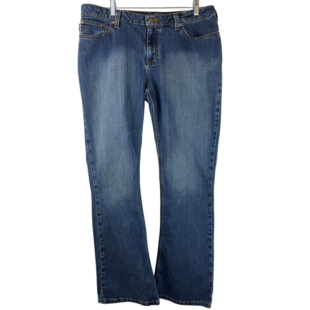 Carhartt WB001 FIO Traditional Fit Medium Wash Straight Leg Jeans Womens 12x32